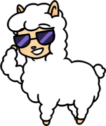 illustration d'une sucette avec des lunettes